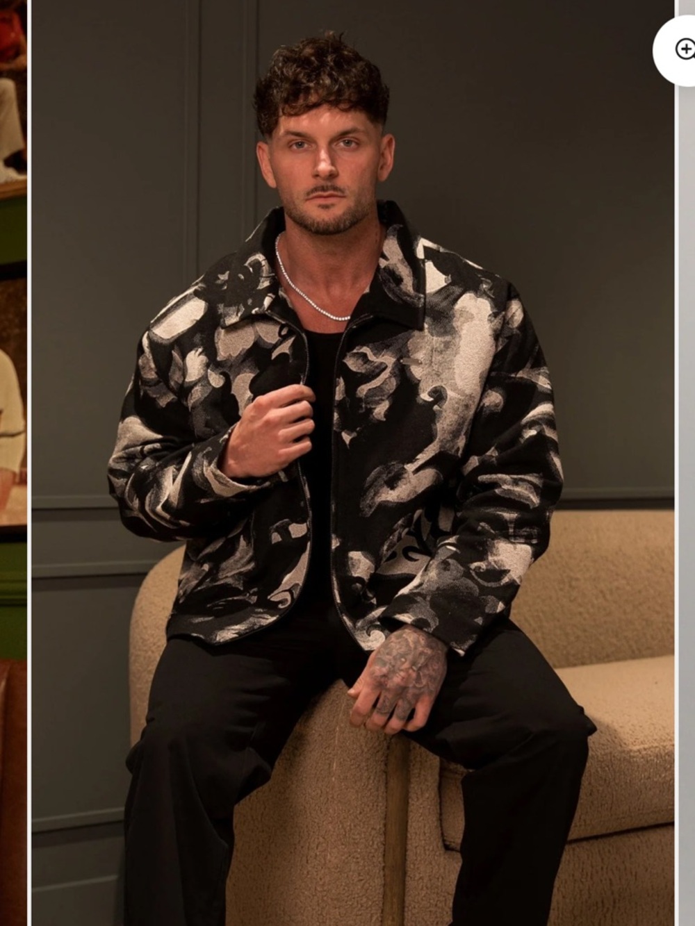 YoungLA Men’s Abstract Tapestry Jacket XXL 2XL NWOT